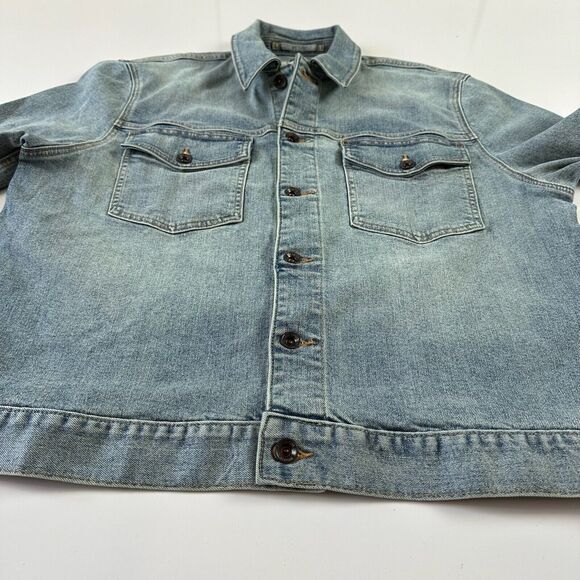NWT Todd Snyder Faded Indigo Denim Jacket Blue Men's Size XL - Picture 9 of 12